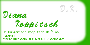 diana koppitsch business card